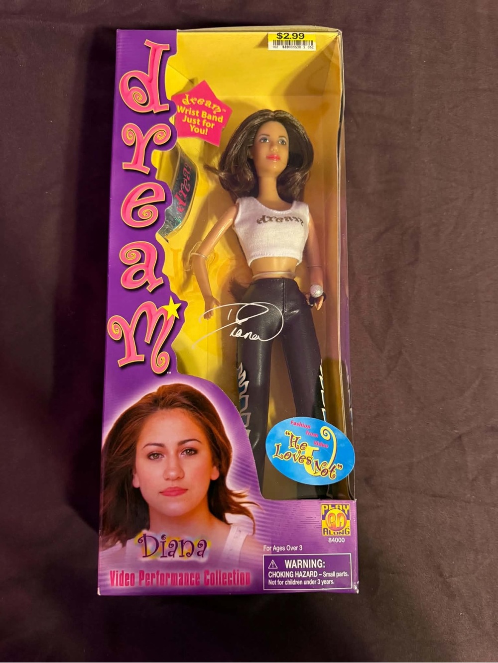 Play Along 2001 Dream Band Diana Ortiz Fashion Doll Rare Y2K Pop Star Collector